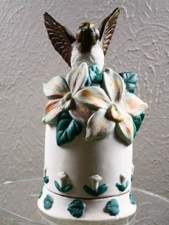 Vintage Ceramic Chickadee Bird 5 Collectible Bell