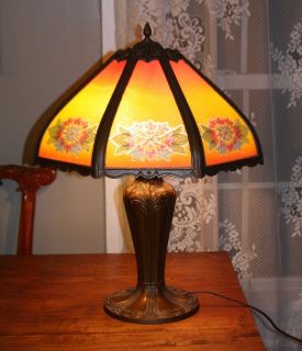 PITTSBURG LAMP   FANTASTIC ART DECO DESIGN CHIPPED ICE GLASS SHADE