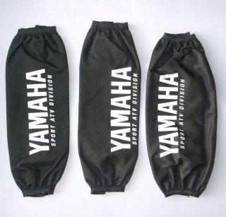 Yamaha Blaster Quad ATV Shock Covers Black Set of Three   Nylon