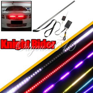 Color 48 LED RGB 56cm Flash Car Strobe Knight Rider Light Strip Kit