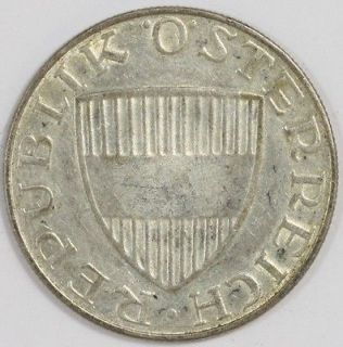 1958 Austrian 10 Schilling Coin – 64% Silver COLLECTABLE GRADE