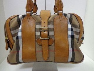 Authentic BURBERRY Vintage Washed House Check Large Haydon Bowling