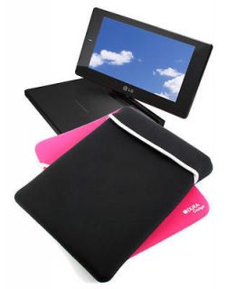 Portable DVD Player Bag/Cover/Slee ve/Case In Black & Pink For LG