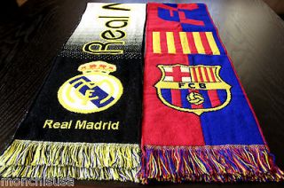 REAL MADRID / BARCELONA SCARF RONALDO / MESSI Soccer Fan Match Jersey