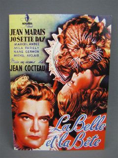 4x6 Film Postcard 1946 LA BELLE ET LA BETE Jean Cocteau