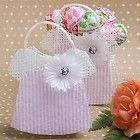60) Mesh Pink Baby Dress Favor Candy Bag Shower 1st Birthday Clothes