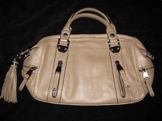 Makowsky Ivory Handbag Loaded with Compartments