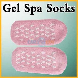 Gel Spa Socks Pink Moisturize Soften Repair Cracked Skin Moisturizing