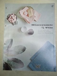 Vtg Misceramic Tile Brochure~Ceram ic Tiles~Floor/Wa ll/Bathrooms~C