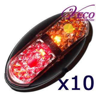 10XLED SIDE LIGHT LAMP PARTS CLEARANCE MARKER TRUCK TRAILER BOAT