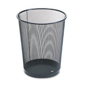 Rolodex Mesh Round Waste Basket Trash Can Home Office Kitchen Garbage