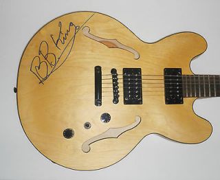 BB KING SIGNED Autographed GIBSON EPIPHONE GUITAR Blues Legend