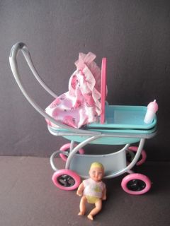 mattel Barbie baby Krissy doll & stroller
