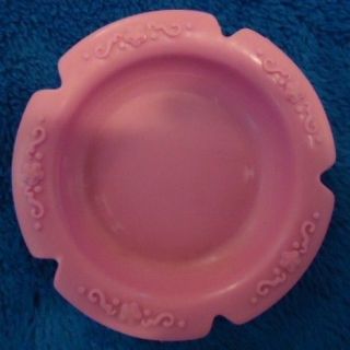 HASBRO BABY ALIVE INTERACTIVE DOLL FEEDING bowl pink PLATE 2 for