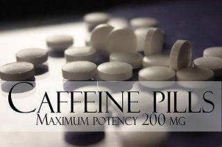 100 Caffeine Tablets Pills (Energy Booster, Weight Loss Fat Burner
