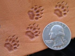 Bear Grizzly track paw Leather Saddlery Tool Punch 3D Brass Custom