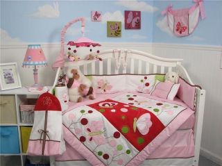 Chasing Butterflies Baby Crib Nursery Bedding Set 13 pcs included