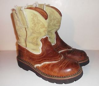 WOMENS ARIAT 14970 FATBABY WESTERN cowgirl BOOTS Sz 6 B SOFT LIME