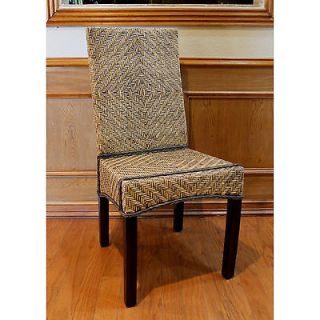 Joseph Rattan Peel Woven High Back Chair   Set of 2 Joseph Split