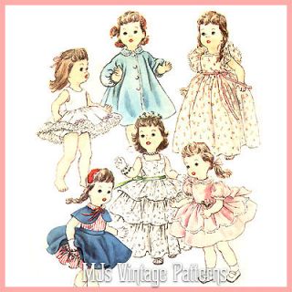 , Baby Doll Clothes Dress Pattern ~ 16 17 Saucy Walker, Tootles