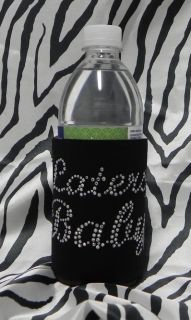 Rhinestone Sparkly Laters Baby Koozie for Beer Soda or Water Bottles