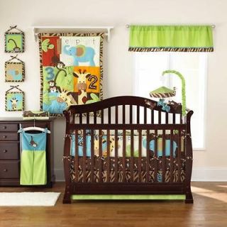 Zoo Zoo 5 Piece Reversible Baby Crib Bedding Set by Too Good by Jenny