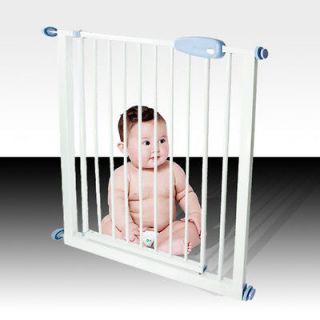 New Easy Open Extra Wide Metal Gate Baby Child Pet Dog Door Safety