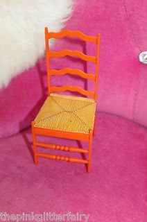 SIZE vintage 1960s 1970s house furniture orange dining chair BD 49