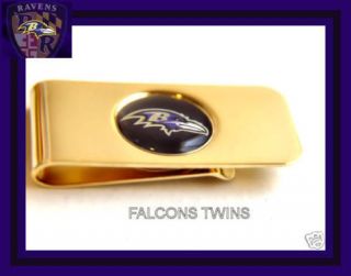 BALTIMORE RAVENS EXECUTIVE MONEY CLIP PINCH JEWELRY OFFICIAL NFL CARD