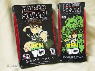 Hyper Scan Video Game System Ben 10 Game Pack Disc Ben 10 Booster Pack