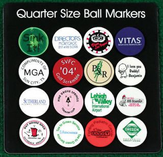 GOLF BALL MARKERS PERSONALIZED IMPRINT CHEAP DISCOUNT BEST SELLER FREE