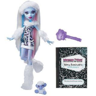 NIB* MONSTER HIGH Abbey Bominable with Shiver (Pet Wooly Mammoth)