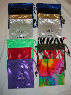 Grip Bags Variety of fabrics plain or embroidered GET A GRIP
