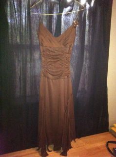 Windsor Dress   Brown   Size S   Small   Includes Pin