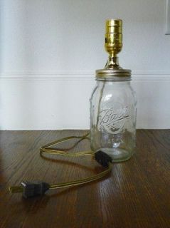 Very Cool Ball Mason Fruit Jar Canning Lamp with Lid