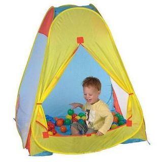Pop Up Tent Childrens Ball Pool Pit With 100 Soft Play Balls Fun Toy