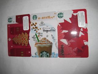 Amazing Foreign Starbucks cards ♣ Taiwan Canada ♣ Blow out
