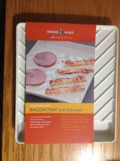 MICROWAVE BACON TRAY AND DEFROSTER NEW IN BOX NIB