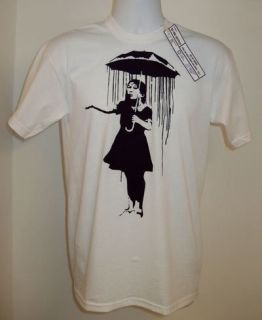 Banksy Umbrella Girl T Shirt Punk/Goth/PopA rt/Graffiti