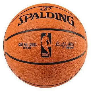 Newly listed New Spalding NBA Game Ball Mini Size Outdoor / Indoor