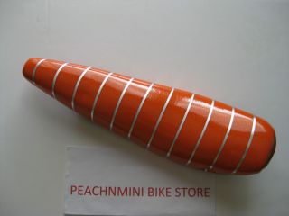 20 orange w strips Lowrider Banana bike seat vinyl chopper bike seat