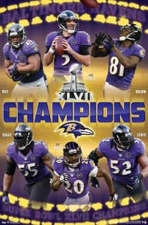 Baltimore Ravens SUPER BOWL XLVII (2013) CHAMPS Commemorative Action