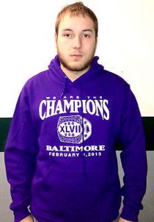 Baltimore Ravens WE ARE THE CHAMPIONS Purple Hoody