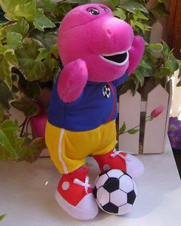 New Barney Play Football PLUSH TOY Cute Lovely Collectible FIGURES