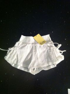 Bardot Baby Junior White Cheesecloth Shorts Size 0 Rrp$39.99
