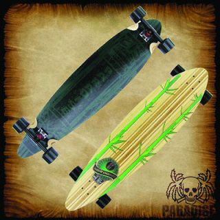 listed PARADISE MAPLE PINTAIL Longboard Complete TIKI BAMBOO 9.75