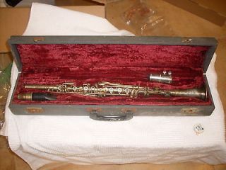 Antique Threes Star Silver Clarinet With Mouthpiece And Hardcase