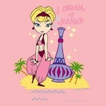 Dream of Jeannie Classic TV Show Island Dance Bottle Tee Shirt Adult