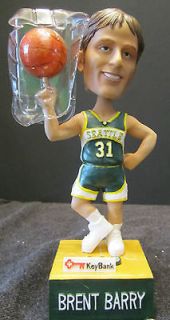 NEW IN BOX NEW BRENT BARRY SEATTLE SUPERSONICS TALKING BOBBLE HEAD