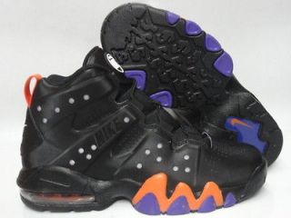 Nike Air Max Barkley Black Safety Orange Pure Purple Sneakers Kids GS